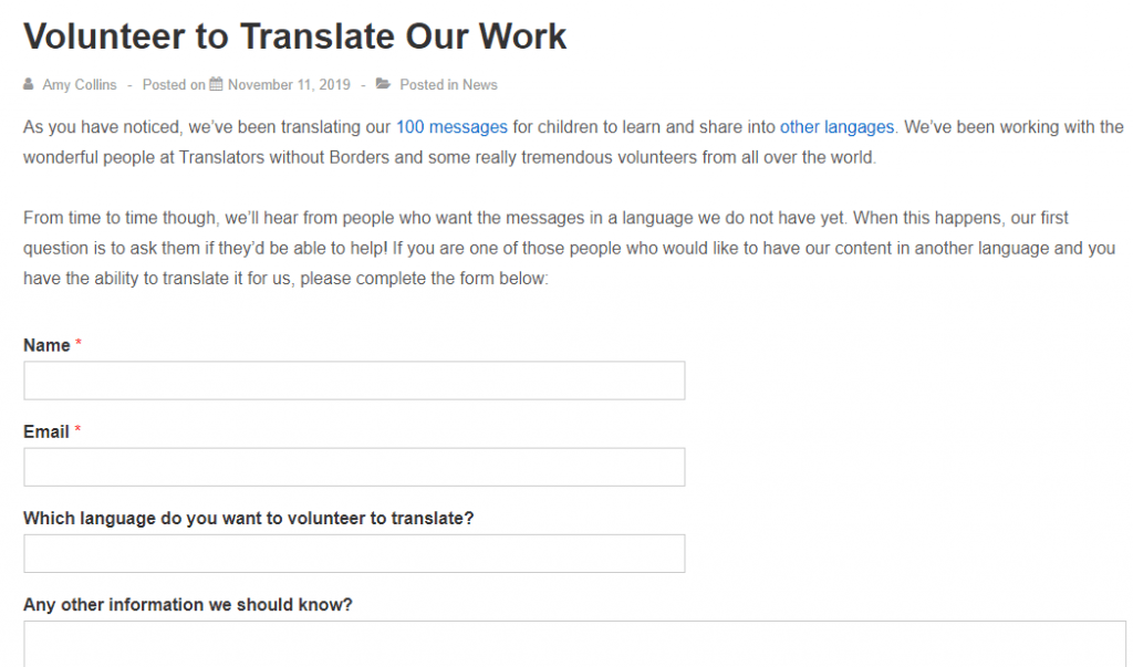 VOLUNTEER TRANSLATORS NEEDED! Dear colleagues, if you are able to donate  translation work in any of the 5 official languages (E…