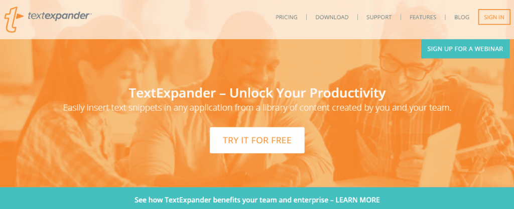 what is text expander app